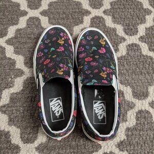 Flower print Vans Slipons
